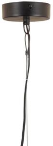 Hoorns Černé kovové závěsné světlo Etele 50 cm