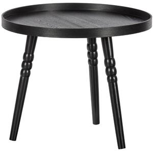 Hoorns Černý borovicový konferenční stolek Pintie 55 cm