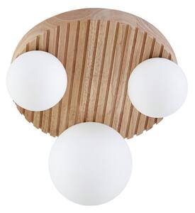 Stropní Lampa Lindby, Mori, stmívatelné, Dřevo, Obývací pokoj, Moderní