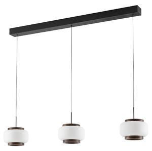 Závěsná svítidlo Quitani, Shiro, stmívatelné, Bílá, Obývací pokoj, Sklo, Design