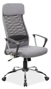 Kancelářská židle Q-345, 62x118-128x49, šedá