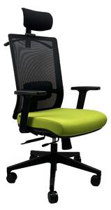 OFFICE MORE DVIS Barva: Zelená, Podhlavník: Ano, Područky: Nastavitelné