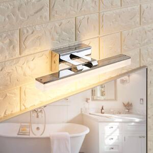 Lucande LED nástěnné koupelnové svítidlo Julie, 32 cm, chrom, kov, IP44