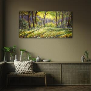 Obraz na skle Obraz na skle Lesní květiny Příroda
