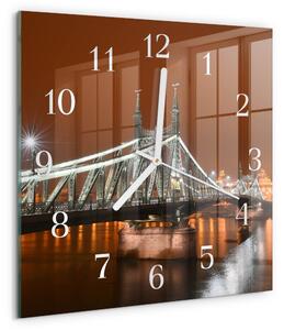 Skleněné hodiny Most zskb-30x30-00084147