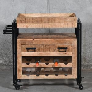 Kuchyňský servírovací stolek IRON mangovníkové dřevo