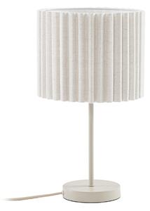 Stolní lampa Lindby, Libbie, Béžová, Obývací pokoj, Tkanina / Textil
