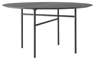 Audo CPH Černý kulatý dubový jídelní stůl AUDO SNAREGADE 138 cm