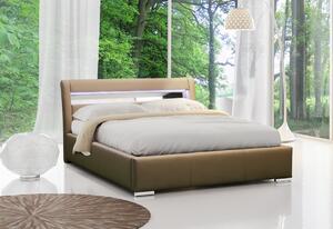 Čalouněná postel ZENONE s LED osvětlením, 200x200, madryt 120