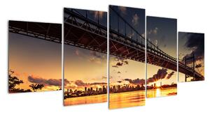 Moderní obraz mostu (150x70cm)