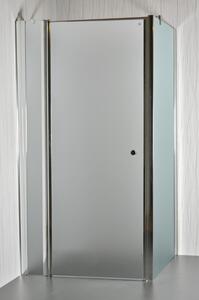 Sprchový kout rohový jednokřídlý MOON D 16 grape sklo 86 - 91 x 76,5 - 78 x 195 cm
