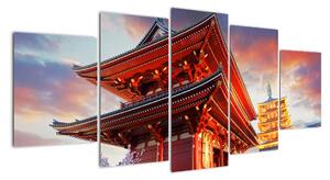 Obraz chrámu v Japonsku (150x70cm)