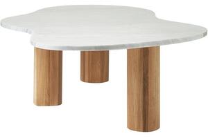 Mramorový konferenční stolek v organickém tvaru Naruto