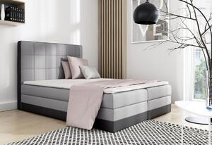 Čalouněná postel SAMANTA + topper, 120x200, sawana 21/soft 11