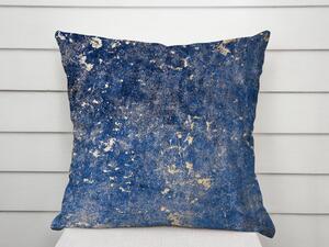 Biante Sametový povlak na polštář Isabela IBL-005 Gold Design královsky modrá 50 x 60 cm