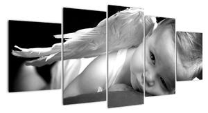 Dítě - anděl - obrazy na zeď (150x70cm)