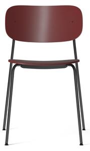 Vínově červená plastová jídelní židle MENU CO
