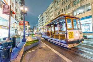 DIMEX | Vliesová fototapeta Noční jízda tramvají MS-5-2889 | 375 x 250 cm | bílá, fialová, béžová