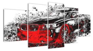 Obraz automobilu - moderní obraz (150x70cm)