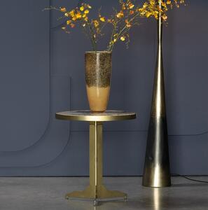Hoorns Zlatý mramorový odkládací stolek Arnav 45 cm