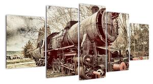 Obraz lokomotivy (150x70cm)