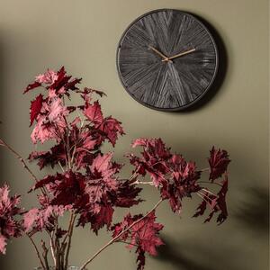 Hoorns Černé jedlové nástěnné hodiny Valey 42 cm
