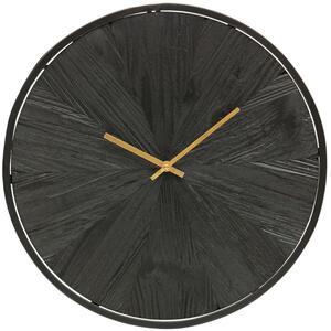 Hoorns Černé jedlové nástěnné hodiny Valey 42 cm