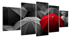 Obraz deštníků (150x70cm)