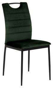 Jídelní židle Eleni Dark green Microfiber