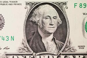 DIMEX | Vliesová fototapeta George Washington na dolaru MS-5-2953 | 375 x 250 cm | zelená, bílá, šedá