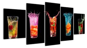 Obraz do kuchyně - letní drinky (150x70cm)