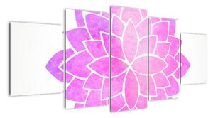 Obraz: růžová mandala (150x70cm)
