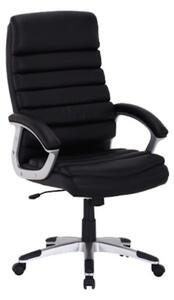 Kancelářská židle Q-087, 66x115x50, černá ekokůže