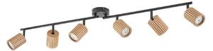 Stropní Lampa Lindby, Stralino, stmívatelné, Dřevo, Chodba, Dřevo, Moderní