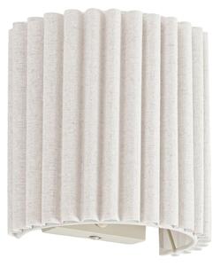 Nástěnná Svítidla Lindby, Libbie, stmívatelné, Béžová, Chodba, Tkanina / Textil