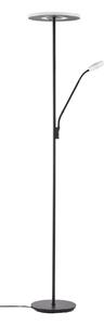 Stojací Lampa Lucande, Raymond, stmívatelné, Černá, Obývací pokoj, Kov, Moderní