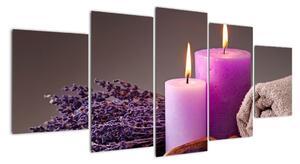 Obraz - Relax, svíčky (150x70cm)
