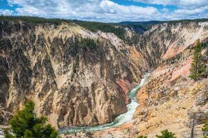 DIMEX | Vliesová fototapeta Grand Canyon MS-5-3020 | 375 x 250 cm | zelená, modrá, bílá, hnědá