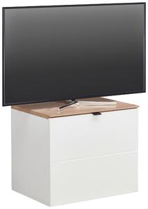 KOMODA POD TELEVIZI, bílá, dub artisan, 60/62/44 cm Hom`in - Komody bílé