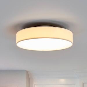 Lindby LED stropní svítidlo Saira, Ø 30 cm, bílé, textilní