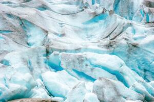 DIMEX | Vliesová fototapeta Ledovec Nigardsbreen MS-5-3091 | 375 x 250 cm | modrá, bílá, šedá