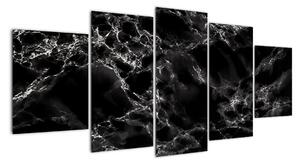 Černobílý mramor - obraz (150x70cm)