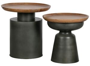 Hoorns Dřevěný odkládací stolek Dea 48 cm