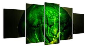Zelená moderní abstrakce (150x70cm)