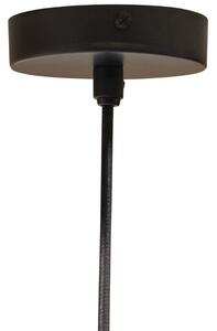 Hoorns Černé kovové závěsné světlo Tisra 36 cm