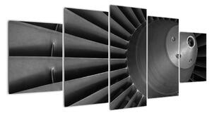 Detail turbíny - obraz (150x70cm)