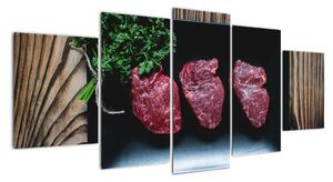 Obraz - steaky (150x70cm)