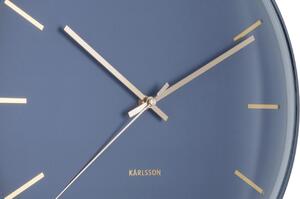 Time for home Modro-zlaté nástěnné hodiny Belene Ø 40 cm