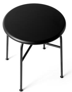 Audo CPH Černá lakovaná stolička AUDO AFTEROOM 47 cm s kovovou podnoží