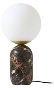 Stolní lampa Lindby, Lennes, Hnědá / Rezavá, Obývací pokoj, Mramor, Moderní